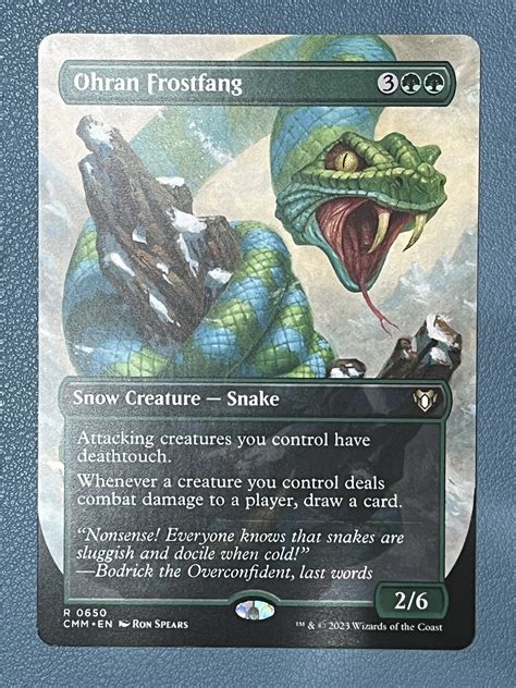 Ohran Frostfang Borderless Commander Masters CMM MTG EBay