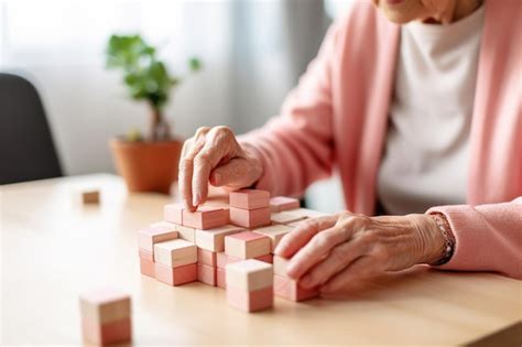 Gesichtslose ältere frau mit demenz in einer geriatrie oder einem