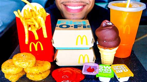 ASMR McDonald S Chocolate Dipped Ice Cream Cone Eating Show French