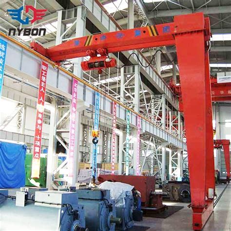 Semi Gantry Crane Single Girder 10t With Electric Hoist China