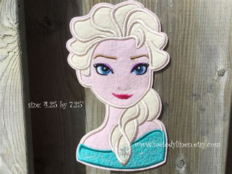 Large Frozen Iron On Patch Frozen Elsa Iron On Patch