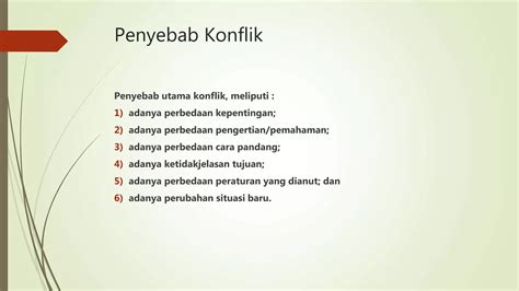 Manajemen Konflik Kepemimpinan Dan Motivasi PPT