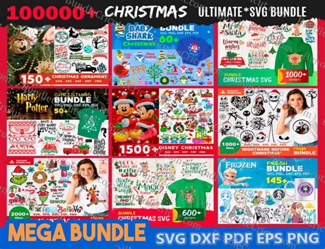 Bundle Christmas Mega Bundle Christmas Svg Grinch