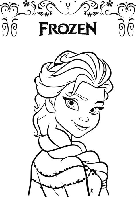 Frozen Para Colorir Desenhos Em Tamanho Grande Para Imprimir Artesanato Passo A Passo