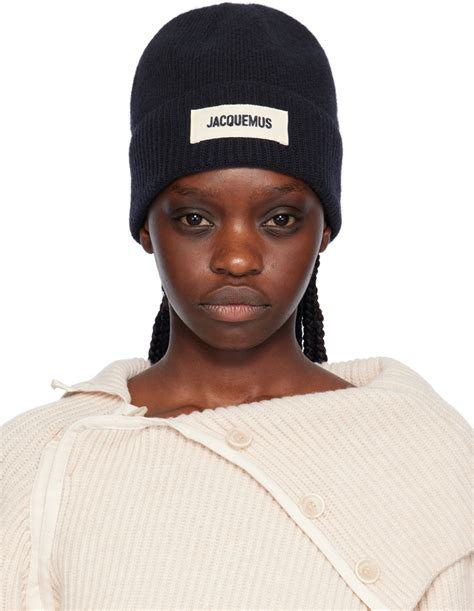 Jacquemus Navy Le Chouchou Le Bonnet Jacquemus Beanie Jacquemus