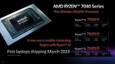 First AMD Phoenix "Ryzen 7040" APU Laptops Expected To Hit Shelves By ...