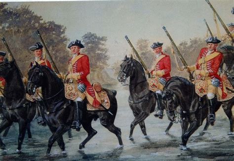 Colonel Browns Dragoons Later 9th Lancers In 1742 Service In