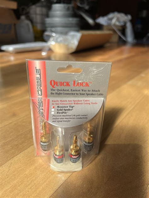 Monster Quick Lock Banana Plugs Modular Speaker Cable Termination Z2