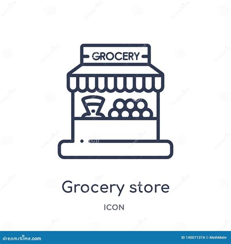 Linear Grocery Store Icon From Commerce Outline Collection Thin Line