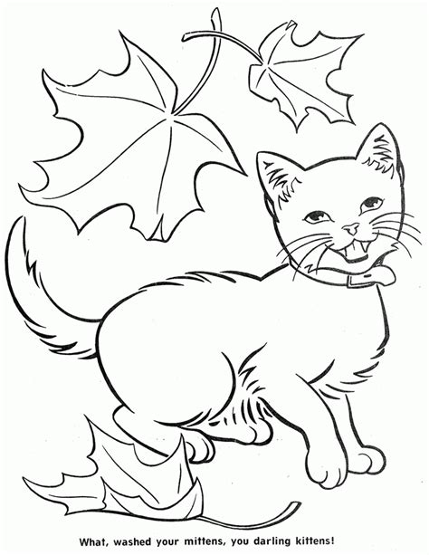 Three Little Kittens Coloring Pages - Coloring Home