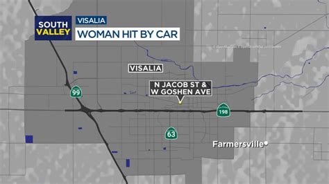 Woman Hospitalized After Being Hit By Car In Visalia Police Say