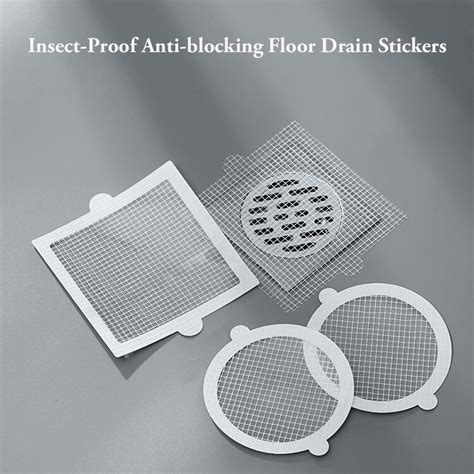 30pcs Insect Proof Anti Blocking Floor Drain Stickersvdisposable