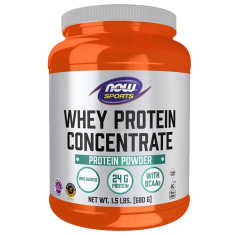Proteina Whey Concentrate, Sin sabor 1.5 lbs - NOW Foods – Wellu