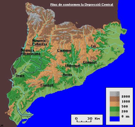 Muntanyes I Rius De Catalunya Rius De Catalunya Rius Geograf A