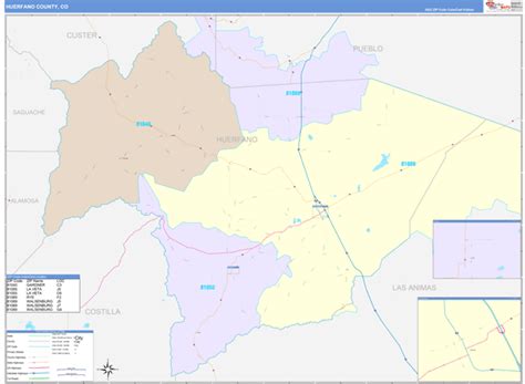 Maps of Huerfano County Colorado - marketmaps.com