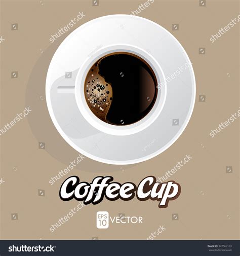 Realistic Vector Coffee Cup Stock Vector Royalty Free 347569103