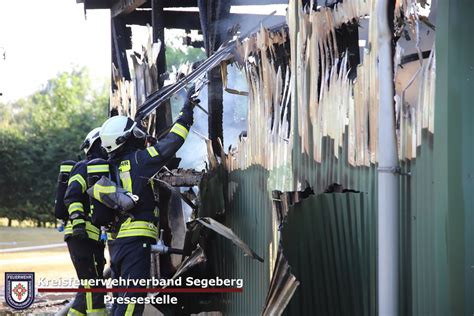 Kreisfeuerwehrverband Segeberg Einsatz Feuer zerstört