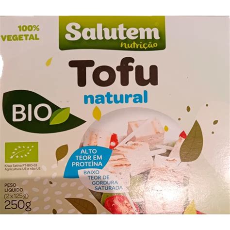 Tofu Natural Biológico embalagem 250 g Salutem Supermercado El