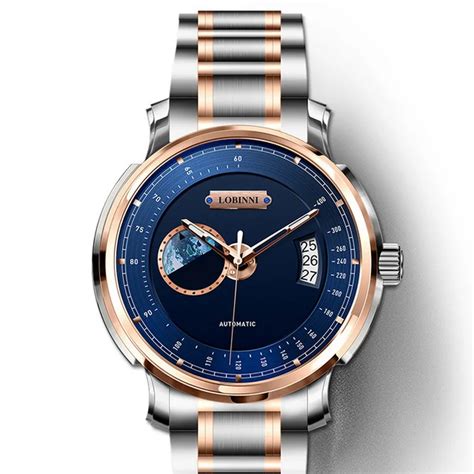 LOBINNI Switzerland Reloj de pulsera para hombre automático de lujo