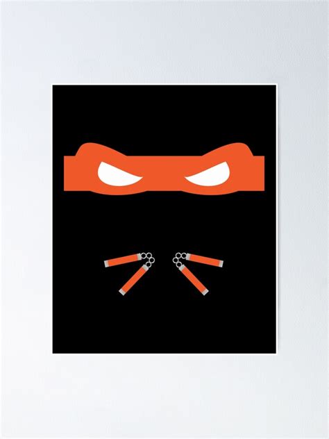 "Orange Ninja Turtles Michelangelo" Poster for Sale by RobSchrab ...