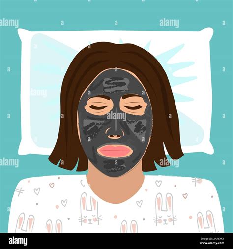 Peel off face mask Stock Vector Images - Alamy