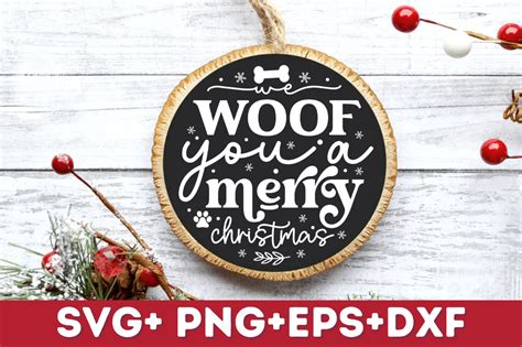 We Woof You A Merry Christmas Svg Graphic By Craftsvg Creative Fabrica