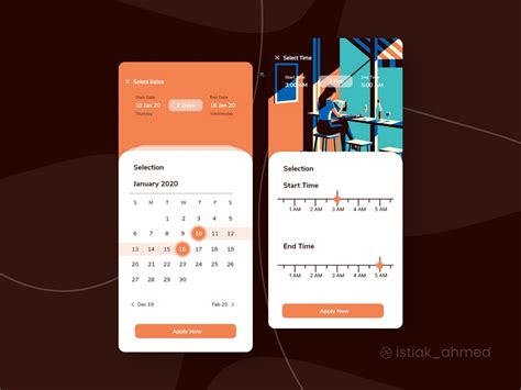 Date Time settings screen by Istiak Ahmed on Dribbble