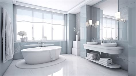 Modern Classic Bathroom Design A Stunning D Rendering Background