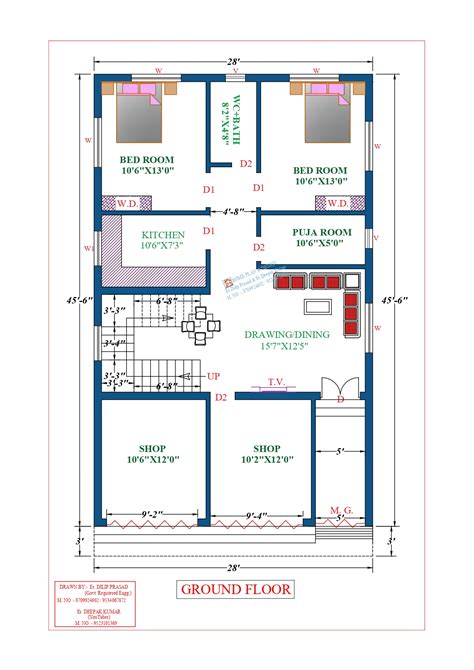 28x46 Affordable House Design Dk Home Designx