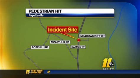 Pedestrian Hit By Car In Fayetteville Seriously Injured Abc11 Raleigh