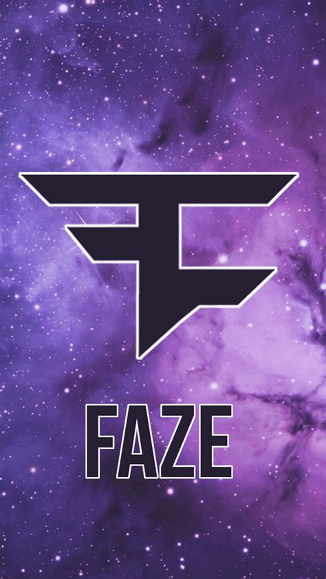 Purple Space And Stars Faze Logo Faze Clan Logo Logos