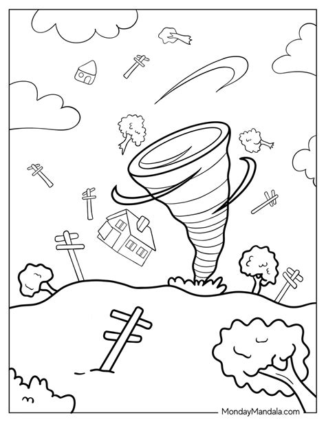 20 Tornado Coloring Pages (Free PDF Printables)