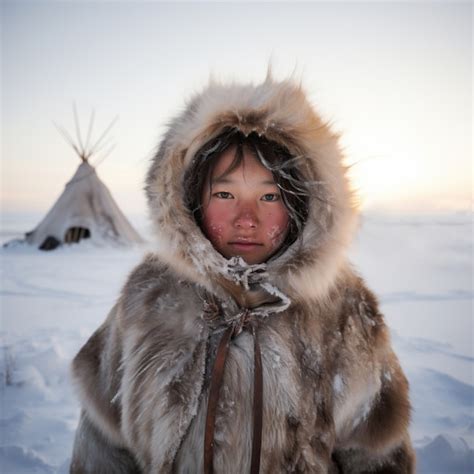 Free AI Image | Eskimo people living in extreme weather condition