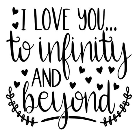 I Love You To Infinity And Beyond Stencil - DIY Art in a Box