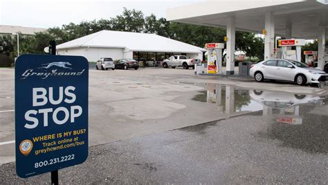 Greyhound Bus Station Sign
