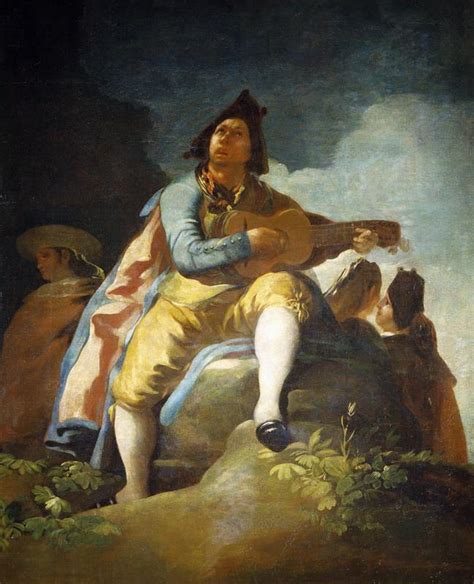 Obra De Arte El Majo De La Guitarra Francisco De Goya Y Lucientes