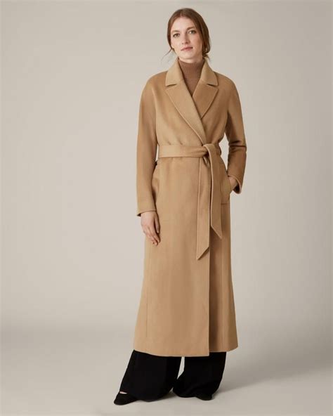 Jaeger Camel Long Maxi Wrap Wool Coat Plus Youll Have Extra Room To