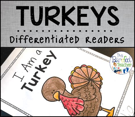 Thanksgiving I Am A Turkey Differentiated Emergent Readers The