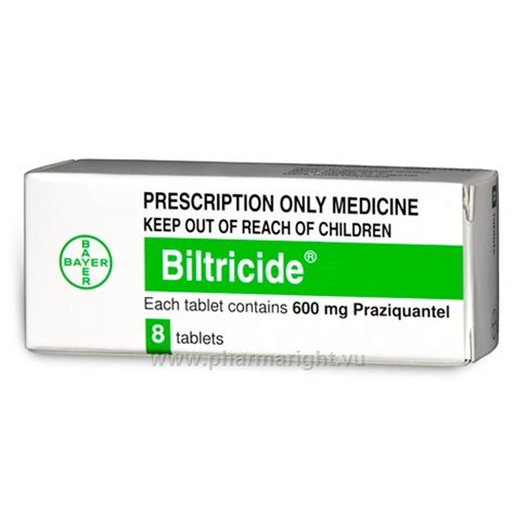 Biltricide Praziquantel 600mg Tablets PharmaRight Vu