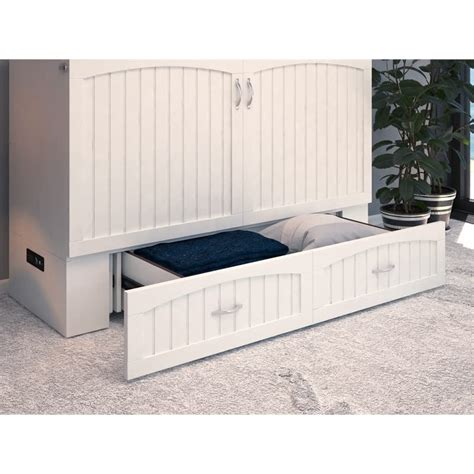 Afi Southampton Murphy Bed Chest With Inch Memory Foam Folding