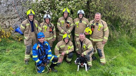 Dog Rescued After Falling Over Cliff Edge At Cullen Bbc News