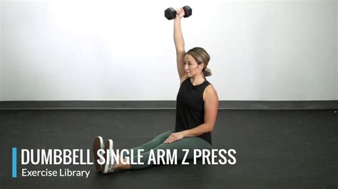 Dumbbell Single Arm Z Press Opex Exercise Library Youtube