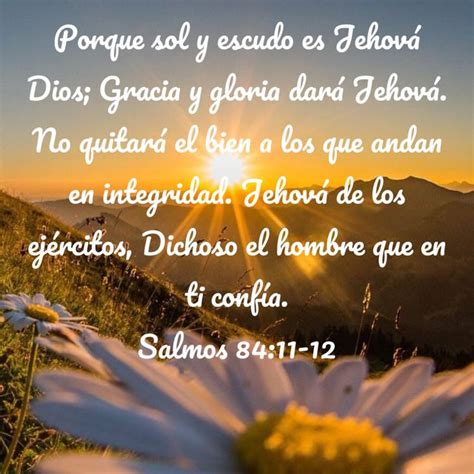 Salmos 84 11 12 Porque sol y escudo es Jehová Dios Gracia y gloria