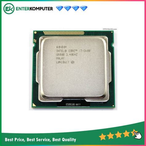 Intel Core i7-2600 3.4 GHz - Cache 8MB [Tray] Socket LGA 1155 ...