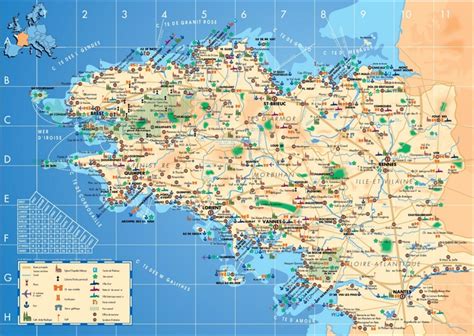 Brittany tourist map - Ontheworldmap.com