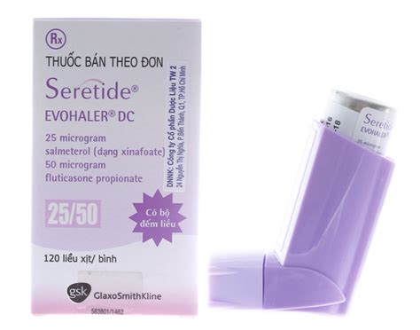 Seretide Evohaler Dc 25 50 Mcg Fluticasone Salm Pharmog