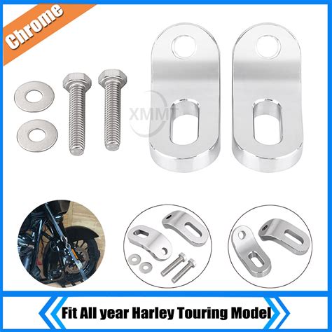 Chrome Touchless Tie Downs Bracket Fit For Harley Road King Classic EFI