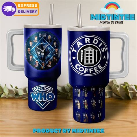 Doctor Who Tardis Coffee Stanley Tumbler Midtintee