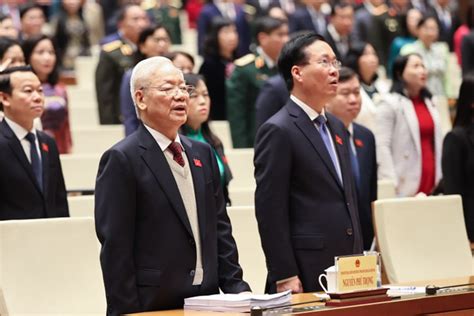 Party General Secretary Nguyen Phu Trong attends National Assembly's extraordinary session