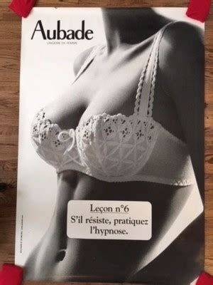 Original Aubade French Lingerie Advertising Sexy Sided Poster X LARGE EBay